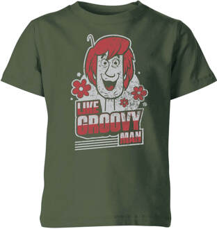 Scooby Doo Like, Groovy Man Kids' T-Shirt - Forest Green - 98/104 (3-4 jaar) - XS