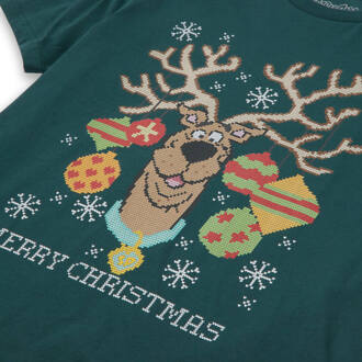 Scooby Doo Men's Christmas T-Shirt - Forest Green - S Groen