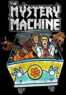 Scooby Doo Mystery Machine Heavy Metal Sweatshirt - Black - M Zwart