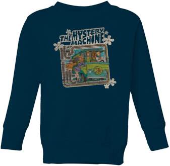 Scooby Doo Mystery Machine Psychedelic Kids' Sweatshirt - Navy - 134/140 (9-10 jaar) - L