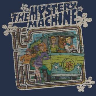 Scooby Doo Mystery Machine Psychedelic Women's T-Shirt - Navy - L Blauw