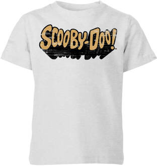 Scooby Doo Retro Colour Logo Kids' T-Shirt - Grey - 134/140 (9-10 jaar) Grijs