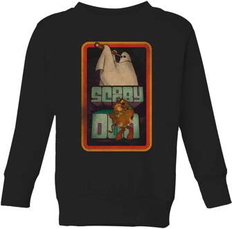 Scooby Doo Retro Ghostie Kids' Sweatshirt - Black - 110/116 (5-6 jaar) Zwart