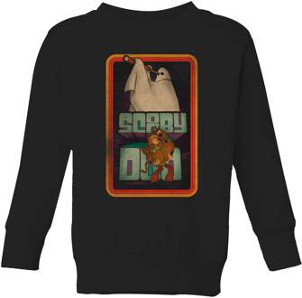 Scooby Doo Retro Ghostie Kids' Sweatshirt - Black - 122/128 (7-8 jaar) Zwart - M