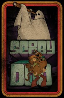 Scooby Doo Retro Ghostie Men's T-Shirt - Black - M Zwart