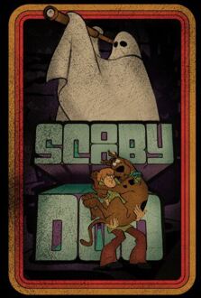 Scooby Doo Retro Ghostie Women's T-Shirt - Black - S Zwart