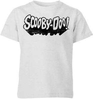 Scooby Doo Retro Mono Logo Kids' T-Shirt - Grey - 146/152 (11-12 jaar) Grijs - XL