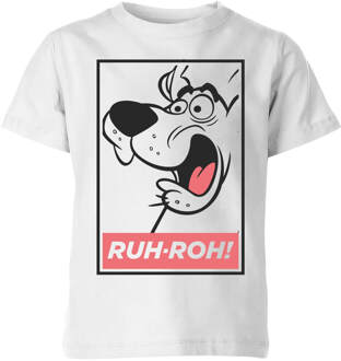 Scooby Doo Ruh-Roh! Kids' T-Shirt - White - 98/104 (3-4 jaar) Wit - XS