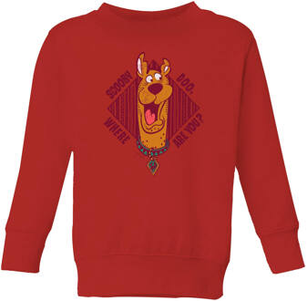 Scooby Doo Where Are You? Kids' Sweatshirt - Red - 122/128 (7-8 jaar) Rood - M