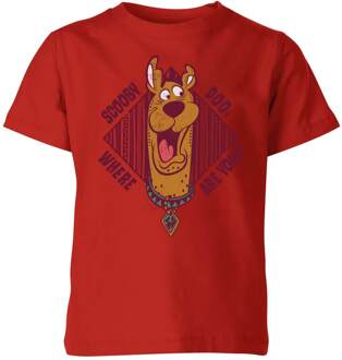 Scooby Doo Where Are You? Kids' T-Shirt - Red - 110/116 (5-6 jaar) Rood - S