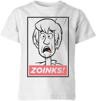 Scooby Doo Zoinks! Kids' T-Shirt - White - 134/140 (9-10 jaar) Wit - L