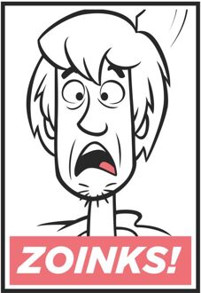 Scooby Doo Zoinks! Men's T-Shirt - White - XXL Wit