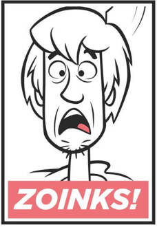 Scooby Doo Zoinks! Women's T-Shirt - White - XL Wit