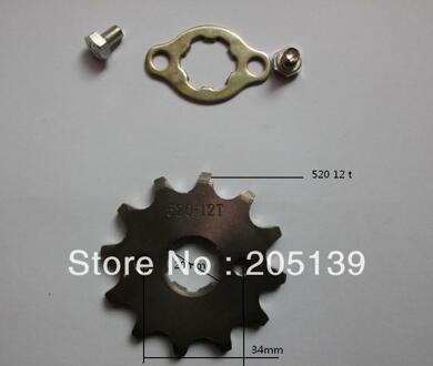 SCOOTER MOTOCROSS 12 t 20 MM VOOR MOTOREN tandwiel tandwiel VOOR 520 CHAIN motorfiets LIFAN MOTOR PIT vuil ATV onderdelen fiets