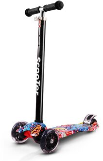 Scooter Voor Kinderen Grote Wielen Scooter Folding Kick Scooter Voor Peuters 3-8 Jaar Met Verstelbare Hoogte Lichtgewicht Scooter 3 Wheels kleur 1