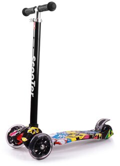 Scooter Voor Kinderen Grote Wielen Scooter Folding Kick Scooter Voor Peuters 3-8 Jaar Met Verstelbare Hoogte Lichtgewicht Scooter 3 Wheels kleur 2