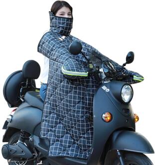Scooters Been Cover met Reflecterende Strip Voor Motorfiets Deken Knie Warmer Verdikte Waterdicht Winter Quilt voor Scooters Motor blauw