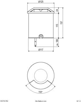 Scopum LED inbouwlamp rond 1-voudig antraciet