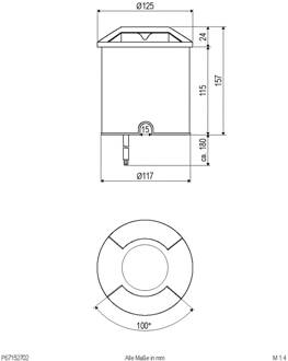 Scopum LED inbouwlamp rond 2-voudig antraciet