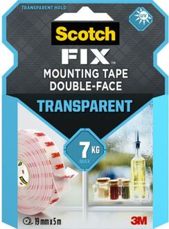 Scotch 40041950 Montagetape Transparant (l x b) 5 m x 19 mm 1 stuk(s)