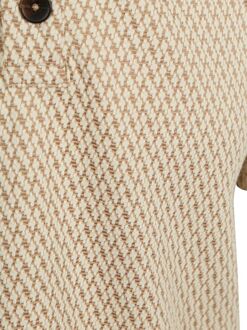 Scotch and Soda Knitted Polo Jacquard Beige - L,M,XL