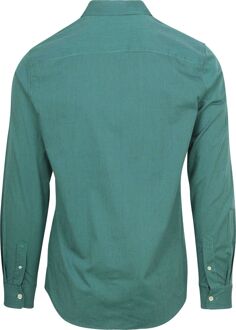 Scotch and Soda Overhemd Essential Poplin Stripe Groen - L,M,S,XXL