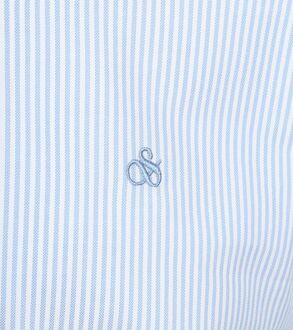 Scotch and Soda Overhemd Streep Lichtblauw - L,M,S,XL