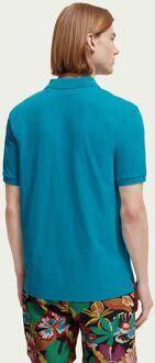 Scotch and Soda Pique Polo Turquoise - M