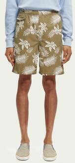 Scotch and Soda Short Print Donkergroen - L,M,XL