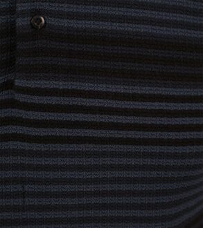 Scotch and Soda Structure Knitted Polo Navy Donkerblauw - L,M