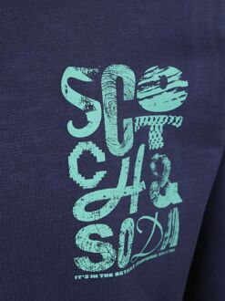 Scotch and Soda Sweater Logo Navy Donkerblauw - L,S,XL