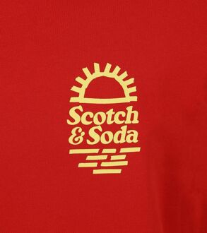 Scotch and Soda Sweater Print Rood - L,M,S,XL,XXL