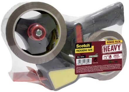 Scotch Handdozensluiter Scotch met 2rol Heavy 50mmx66m bruin