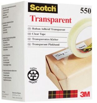 Scotch Plakband Scotch 550 12mmx66m transparant