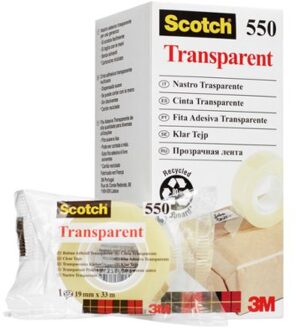 Scotch Plakband Scotch 550 15mmx33m transparant