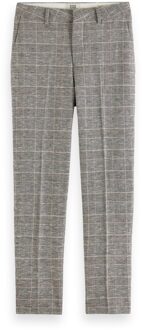 Scotch & Soda 176974 6401 lowry mid rise slim prince of wales pant prince of wales check Grijs - 27-30