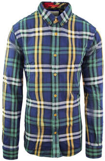 Scotch & Soda Bedrukt Heren Groen Overhemd Veelkleurig - XL