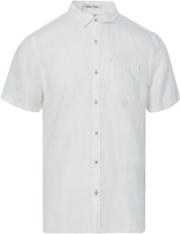 Scotch & Soda Casual overhemd met korte mouwen Wit
