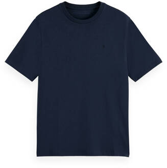 Scotch & Soda Core Logo T-shirt Korte Mouw Scotch & Soda , Blue , Heren - Xl,M