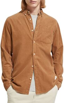 Scotch & Soda Essential Corduroy Overhemd Heren bruin - M