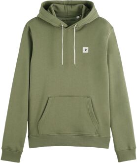 Scotch & Soda Essential Logo Badge Hoodie Scotch & Soda , Green , Heren - 2Xl,L,M,S