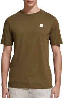 Scotch & Soda Essential Logo Badge Shirt Heren groen - XL