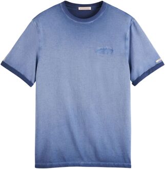 Scotch & Soda Garment Dye Shirt Heren blauw - L