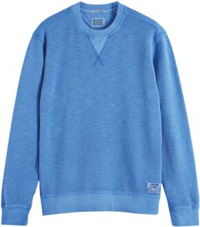 Scotch & Soda Garment Dye Sweater Heren blauw - L