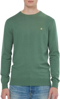 Scotch & Soda Groene Regular Fit Crewneck Sweater Scotch & Soda , Green , Heren - 2Xl,Xl,L,M,S