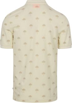 Scotch & Soda Heren Mini AOP Polo Shirt Scotch & Soda , Beige , Heren - 2Xl,L,M,S