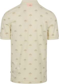 Scotch & Soda Heren Mini AOP Polo Shirt Scotch & Soda , Beige , Heren - L,S