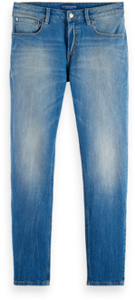 Scotch & Soda Jeans Skim Skinny Fit Jeans Galaxy Blue   30-34 Blauw
