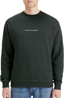 Scotch & Soda Kern-Logo Voorborst Sweatshirt Scotch & Soda , Black , Heren - 2Xl,Xl,L,M,S