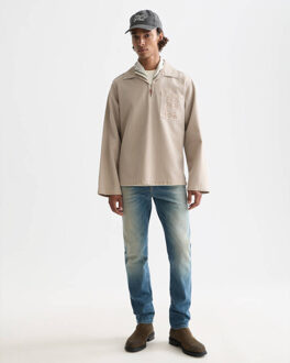 Scotch & Soda Overhemd lange mouw 182209 Beige